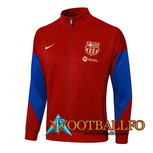 Chaquetas Futbol FC Barcelona Rojo/Azul 2024/2025 -02