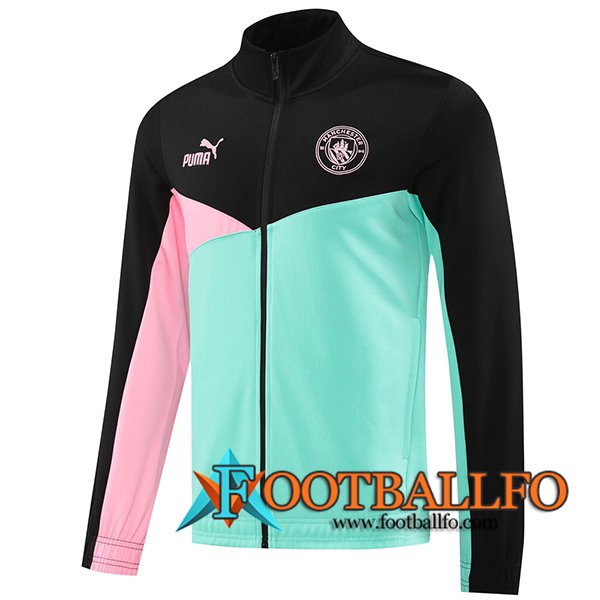 Chaquetas Futbol Manchester City Negro/Rosa/Verde 2024/2025