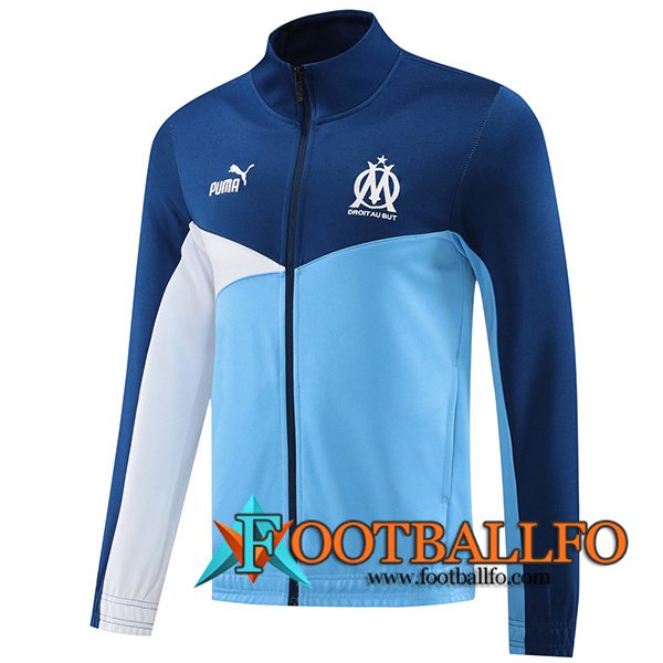 Chaquetas Futbol Marsella Azul/Blanco 2024/2025