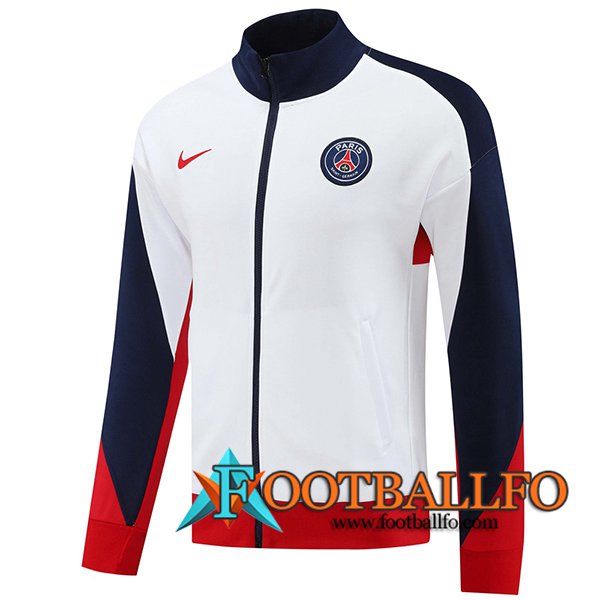 Chaquetas Futbol PSG Blanco/Azul/Rojo 2024/2025