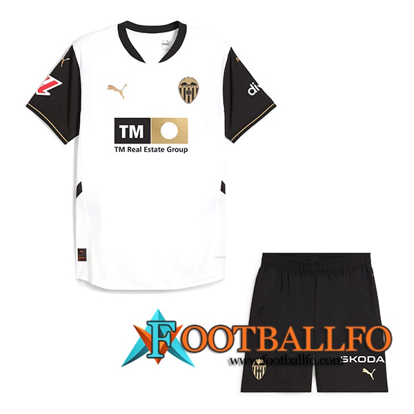 Nueva Camisetas De Futbol Valencia CF Ninos Primera 2024/2025