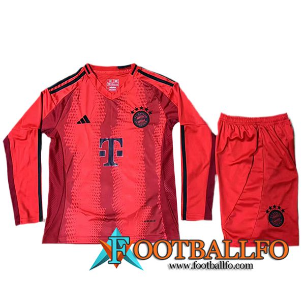 Camisetas De Futbol Bayern Munich Ninos Primera Manga Largas 2024/2025