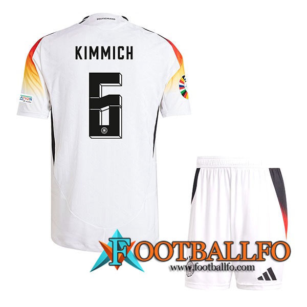 Camisetas De Futbol Alemania (KIMMICH #6) Ninos Primera UEFA Euro 2024