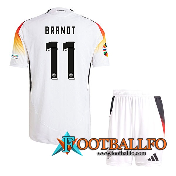 Camisetas De Futbol Alemania (BRANDT #11) Ninos Primera UEFA Euro 2024