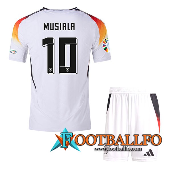 Camisetas De Futbol Alemania (MUSIALA #10) Ninos Primera UEFA Euro 2024