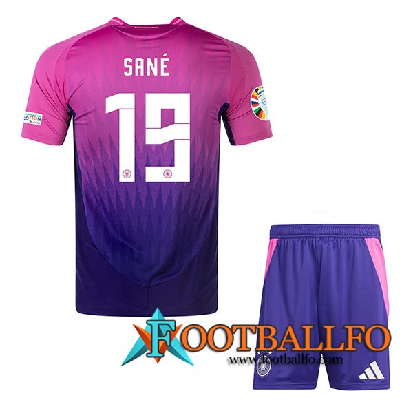 Camisetas De Futbol Alemania (SANE #19) Ninos Segunda UEFA Euro 2024