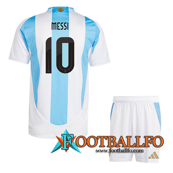 Camiseta Equipo Nacional Argentina (MESSI #10) Ninos 2024/2025 Primera