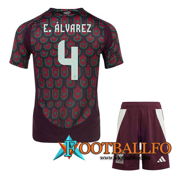 Camiseta Equipo Nacional México (E.ALVAREZ #4) 2024/2025 Primera