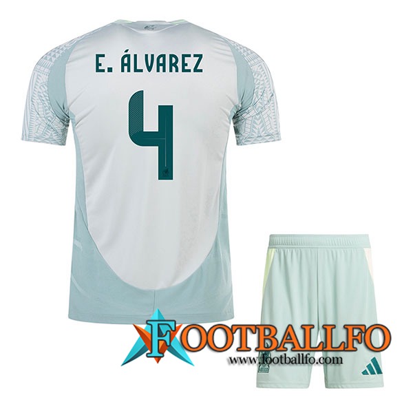 Camiseta Equipo Nacional México (E.ALVAREZ #4) 2024/2025 Segunda