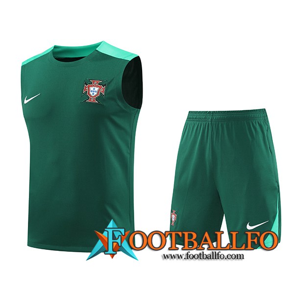 Camiseta Entrenamiento sin mangas Portugal Verde 2024/2025