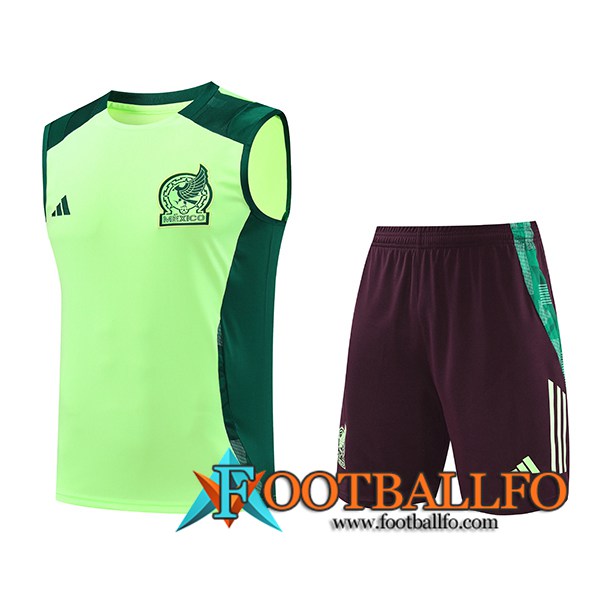 Camiseta Entrenamiento sin mangas México Verde/Marrón 2024/2025