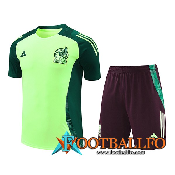 Camiseta Entrenamiento México Verde/Marrón 2024/2025 -02