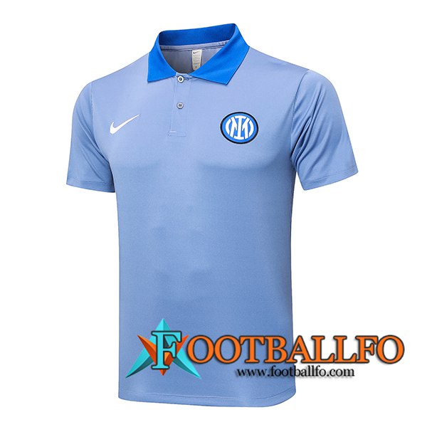 Camiseta Polo Inter Milan Azul/Gris 2024/2025