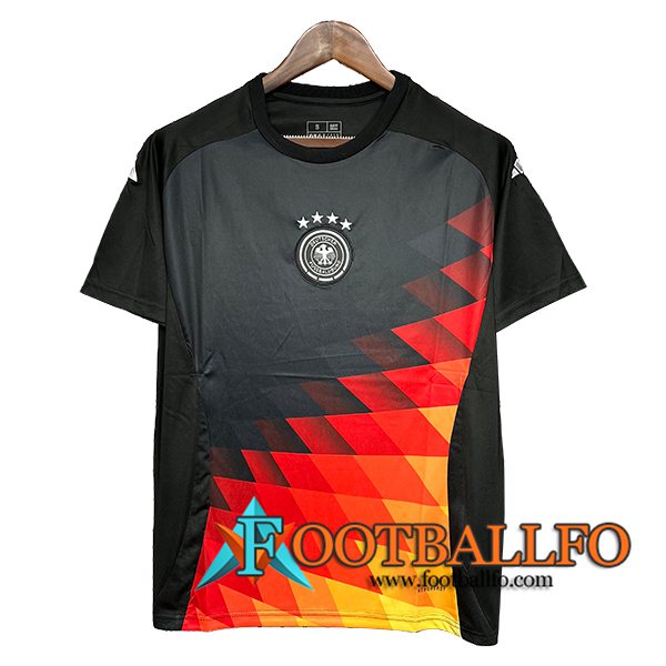 Camiseta Entrenamiento Alemania Negro/Rojo/Amarillo 2024/2025