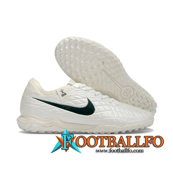 Nike Botas De Fútbol Tiempo Legend X PRO TF Blanco/Verde