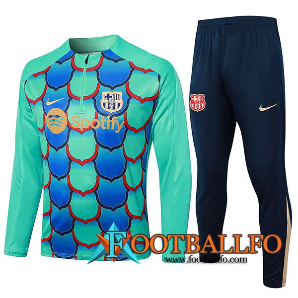 Chandal Equipos De Futbol FC Barcelona Verde/Azul 2024/2025