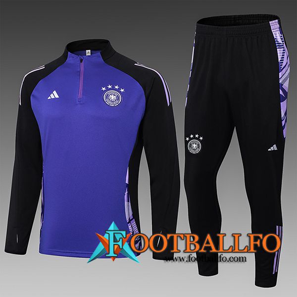 Chandal Equipos De Futbol Alemania Ninos Violeta/Negro 2024/2025 -02