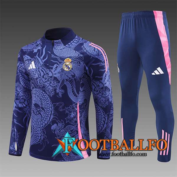 Chandal Equipos De Futbol Real Madrid Ninos Violeta/Rosa 2024/2025