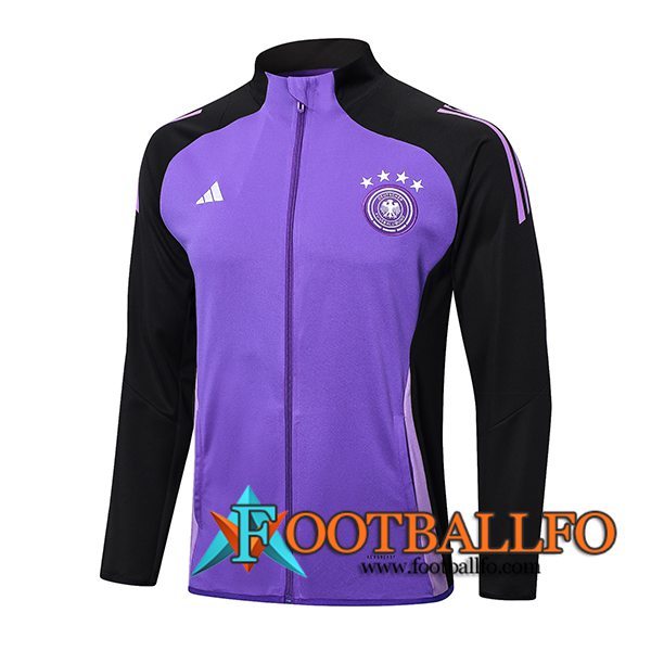 Chaquetas Futbol Alemania Negro/Violeta 2024/2025 -02