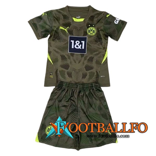 Camisetas De Futbol Dortmund Ninos Portero Verde 2024/2025