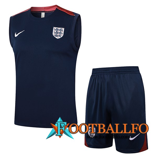 Camiseta Entrenamiento sin mangas Inglaterra Azul Oscuro 2024/2025 -02