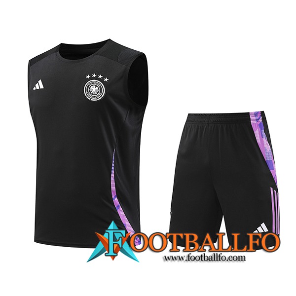 Camiseta Entrenamiento sin mangas Alemania Negro/Violeta 2024/2025