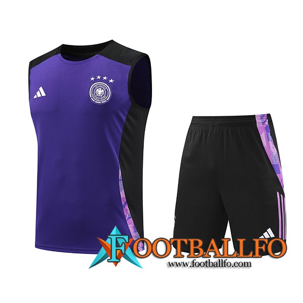 Camiseta Entrenamiento sin mangas Alemania Violeta/Negro 2024/2025