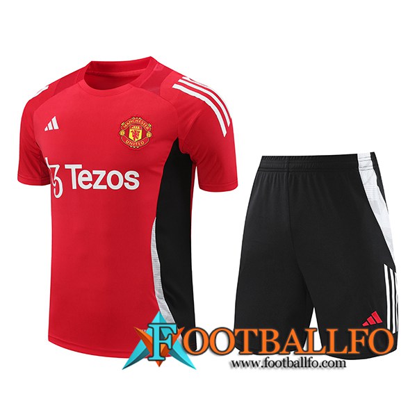 Camiseta Entrenamiento Manchester United Rojo/Negro 2024/2025