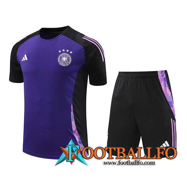 Camiseta Entrenamiento Alemania Violeta/Negro 2024/2025 -03