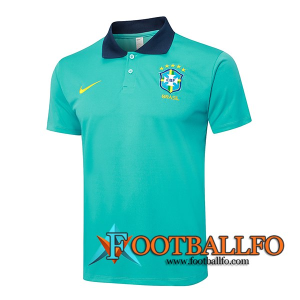 Camiseta Polo Brasil Verde/Azul 2024/2025