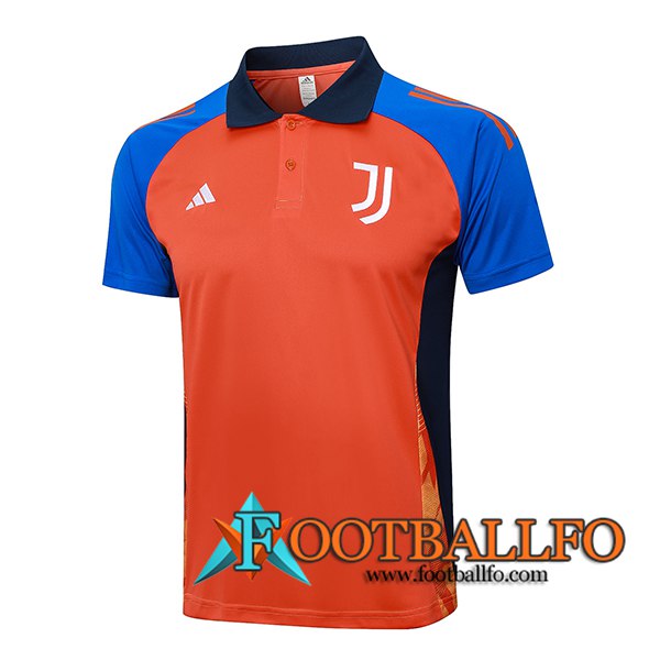 Camiseta Polo Juventus Naranja/Azul 2024/2025