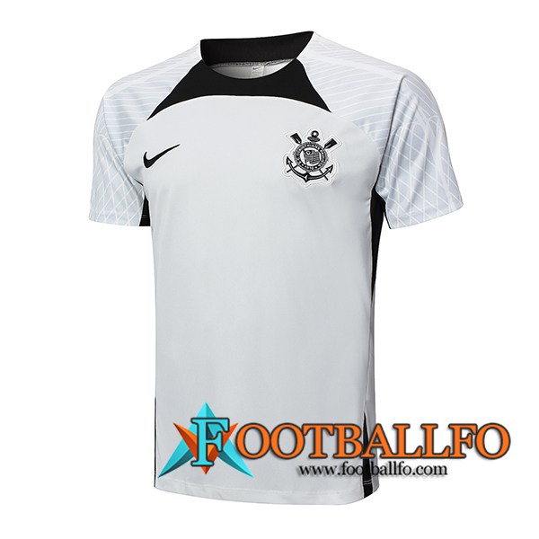 Camiseta Entrenamiento Corinthians Gris/Negro 2024/2025