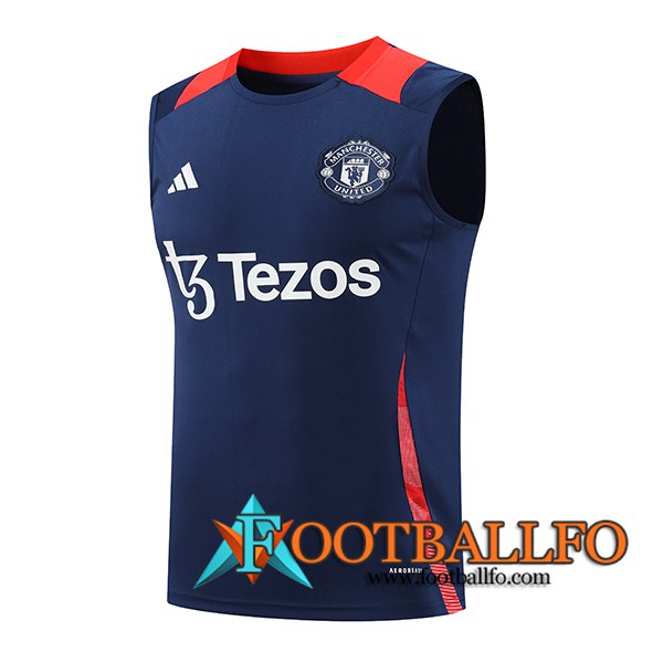 Chalecos De Futbol Manchester United Azul Oscuro 2024/2025