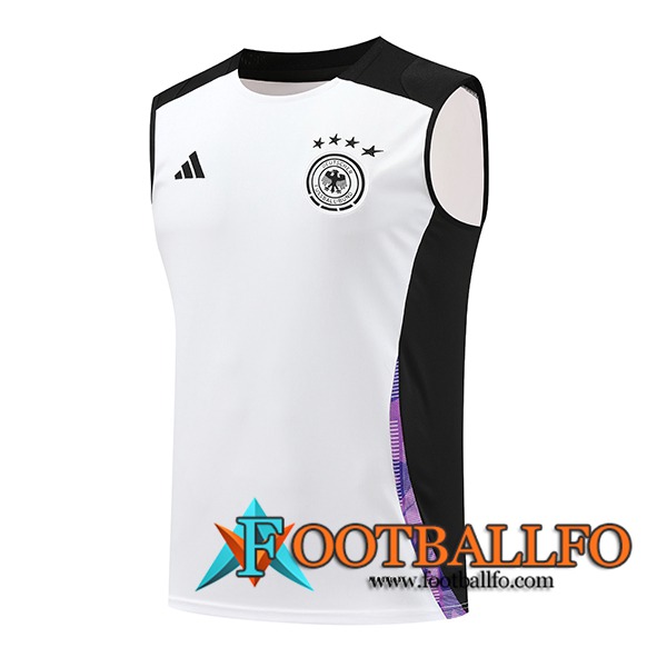 Chalecos De Futbol Alemania Blanco/Negro/Violeta 2024/2025 -02