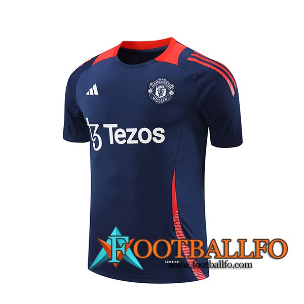 Camiseta Entrenamiento Manchester United Azul Oscuro 2024/2025