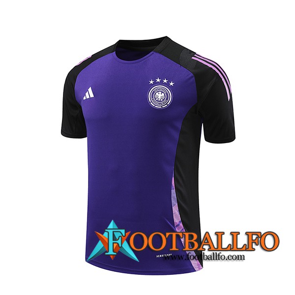 Camiseta Entrenamiento Alemania Violeta/Negro 2024/2025 -02