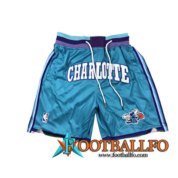 Cortos NBA Charlotte Hornets 2024/25 Azul Claro