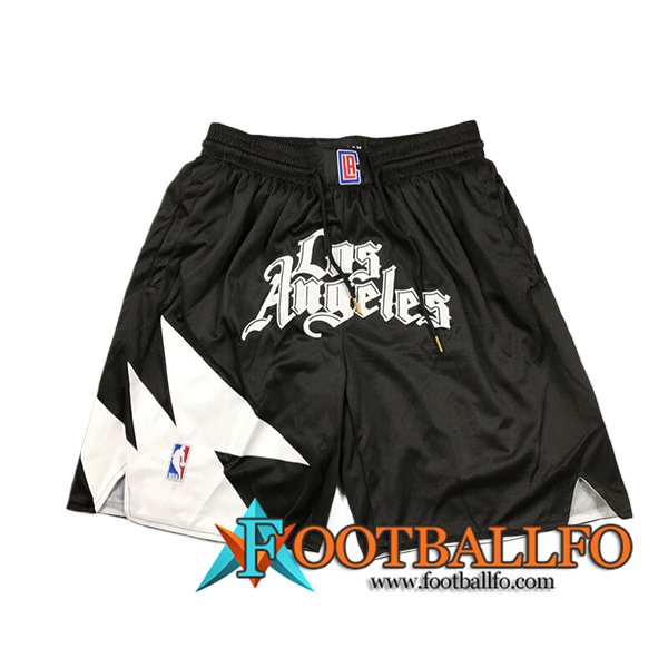 Cortos NBA Los Angeles Clippers 2024/25 Negro/Blanco