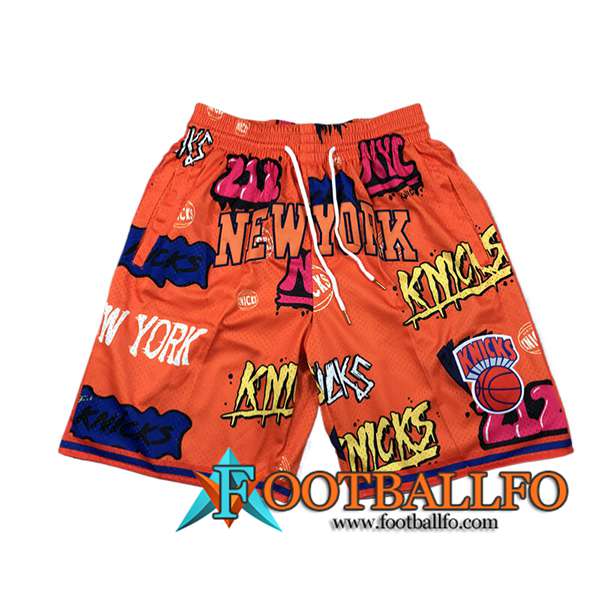 Cortos NBA New York Knicks 2024/25 Naranja