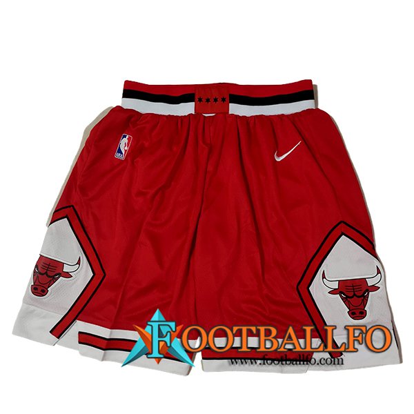 Cortos NBA Chicago Bulls 2024/25 Rojo/Blanco -02