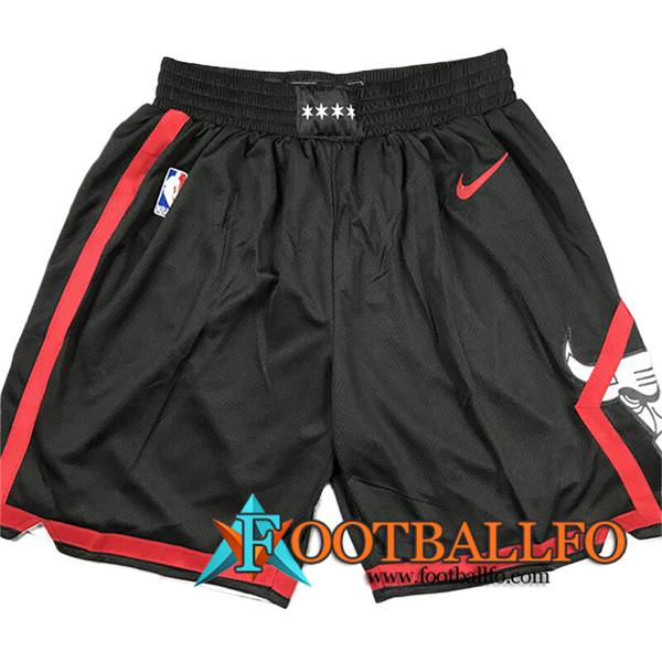 Cortos NBA Chicago Bulls 2024/25 Negro/Rojo -03