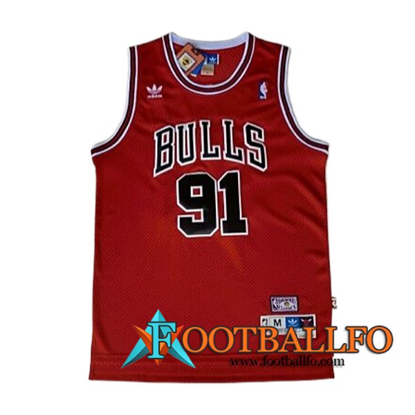 Camisetas NBA Chicago Bulls (RODMAN #91) 2024/25 Rojo