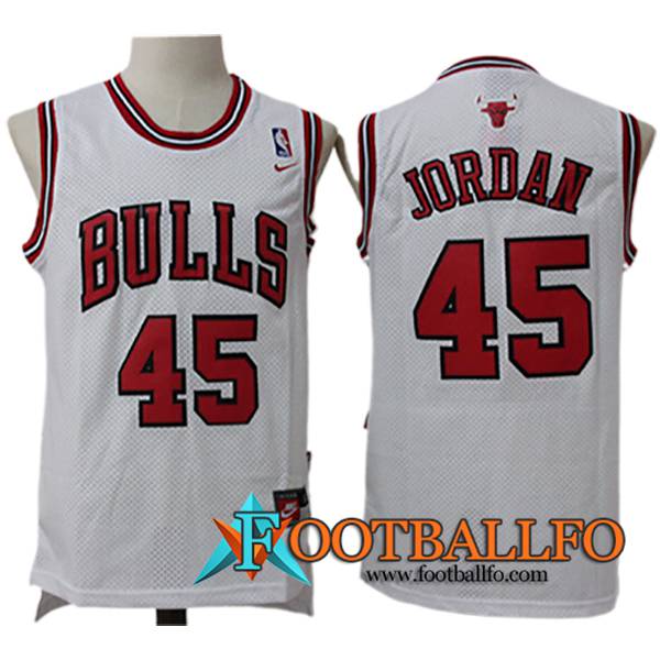 Camisetas NBA Chicago Bulls (JORDAN #45) 2024/25 Blanco/Rojo