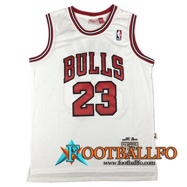 Camisetas NBA Chicago Bulls (JORDAN #23) 2024/25 Blanco/Rojo -02