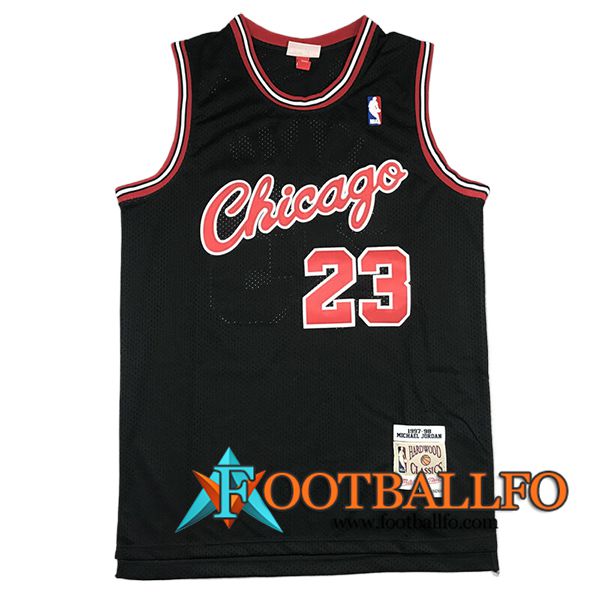 Camisetas NBA Chicago Bulls (JORDAN #23) 2024/25 Negro/Rojo -06