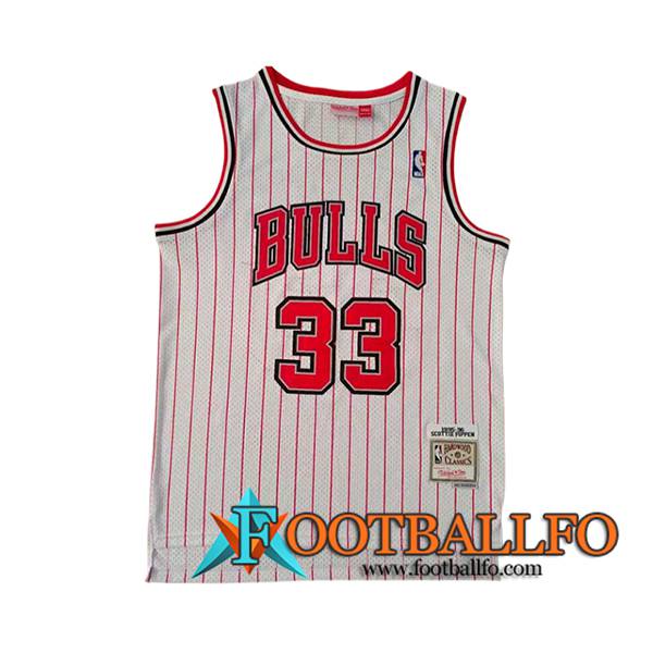 Camisetas NBA Chicago Bulls (PIPPEN #33) 2024/25 Rosa/Rojo