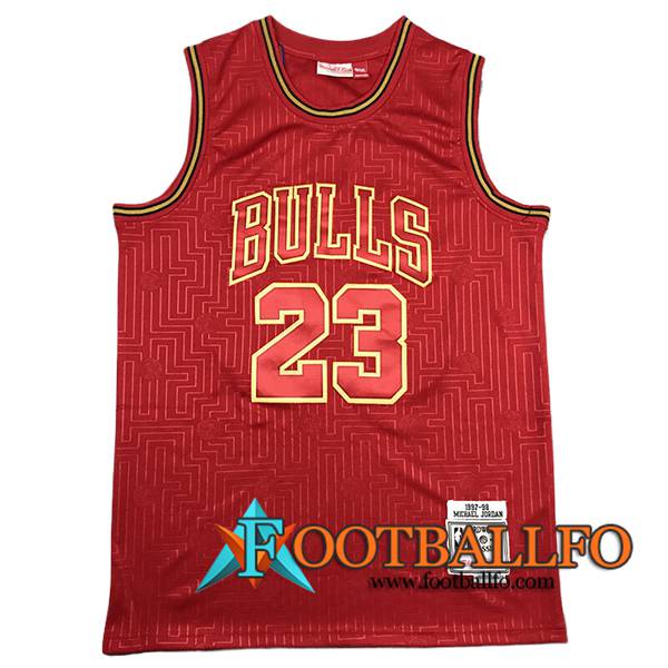 Camisetas NBA Chicago Bulls (JORDAN #23) 2024/25 Rojo/Amarillo