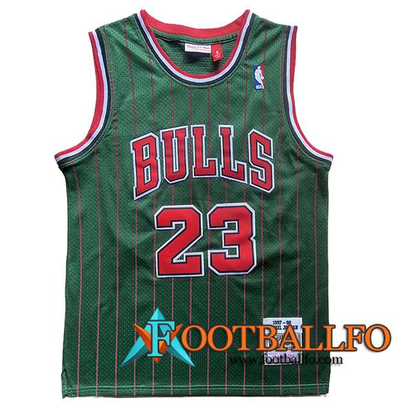 Camisetas NBA Chicago Bulls (JORDAN #23) 2024/25 Verde/Rojo