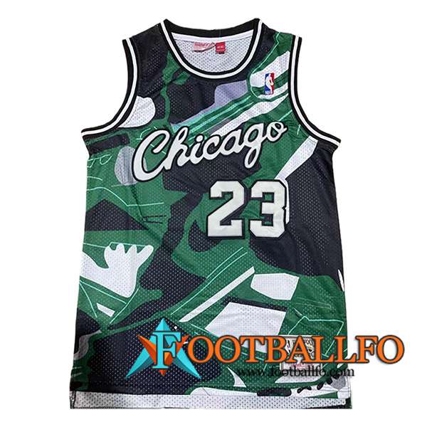 Camisetas NBA Chicago Bulls (JORDAN #23) 2024/25 Verde/Blanco