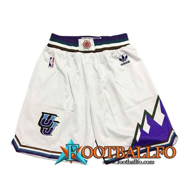 Cortos NBA Utah Jazz 2024/25 Blanco/Violeta